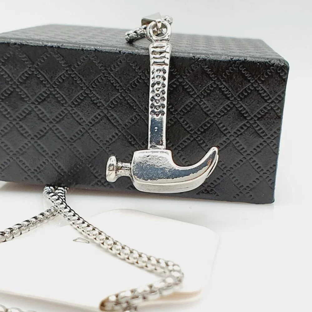 ❤️Fashion silver-plated Hammer Necklace , N90201P118